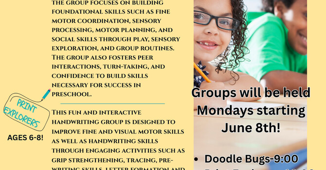 Occupational Therapy Groups at Bright Ideas
